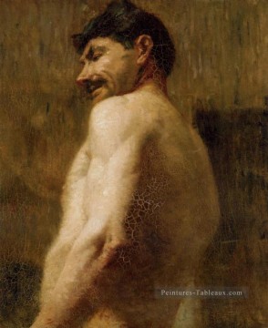 Buste d’un Nu Man post Impressionniste Henri de Toulouse Lautrec Peinture à l'huile
